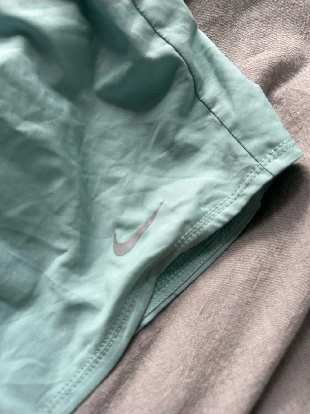 Nike Women's Dri Fit Mint Green Athletic Shorts